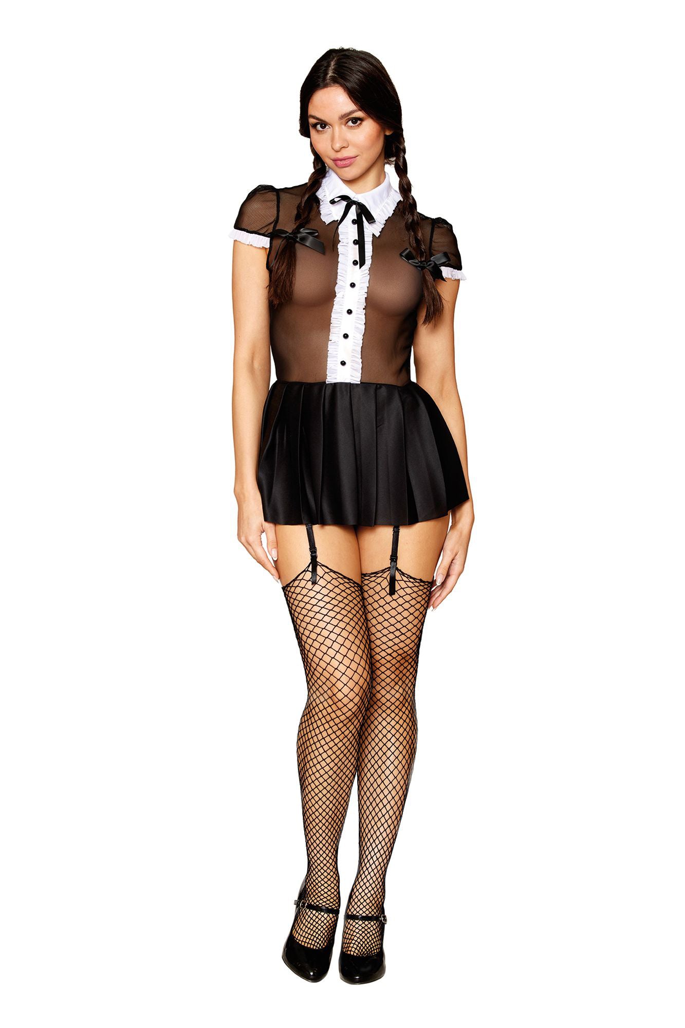 "Gothic School Girl - Miss Behavin - One Size - Black DG-13303BLKOS"