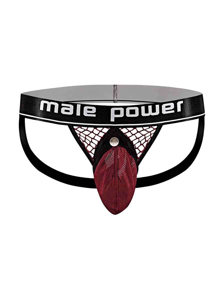"Cock Pit Net Cock Ring Jock - S/ M - Burgundy MP-346260BNSM"