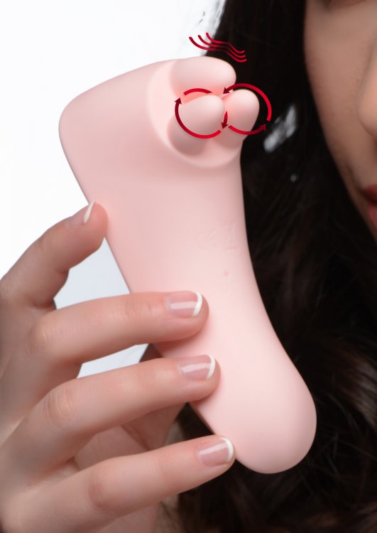 "Vibrassage Fondle Vibrating Clit Massager - Pink INM-AF940"