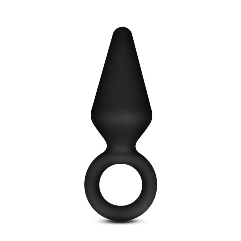 "Anal Adventures - Platinum - Silicone Loop Plug - Small - Black BL-10785"