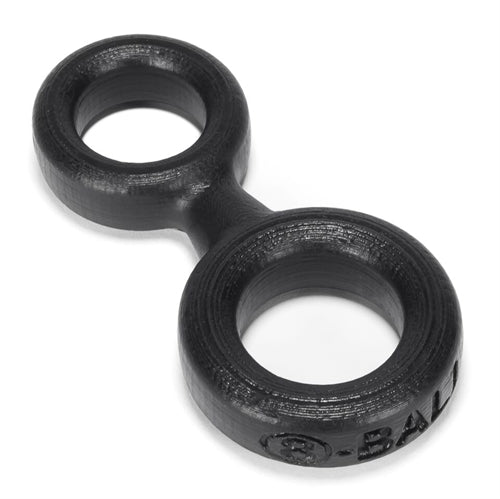 "8-Ball Cockring With Attached Ball Ring Oxballs - Black OX-1076-BLK"