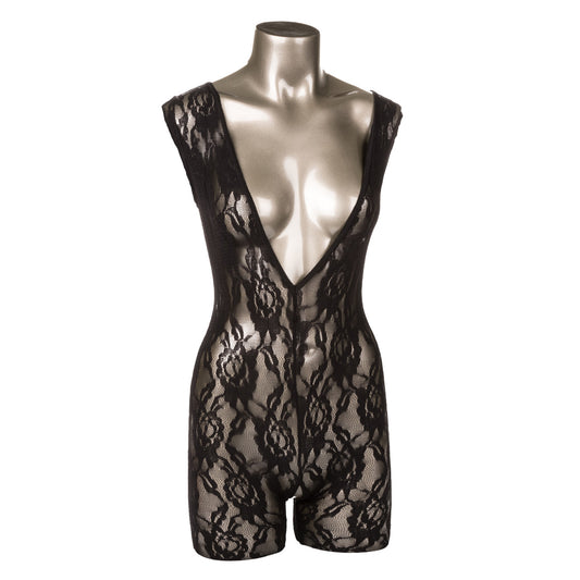"Scandal Lace Body Suit - One Size - Black SE2712073"