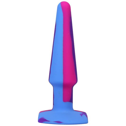 "A-Play Groovy Silicone Anal Plug 5 Inch - Berry DJ0302-04-BX"