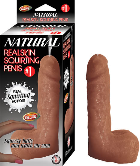 "#1 Natural Realskin Squirting Penis - Brown NW2841"