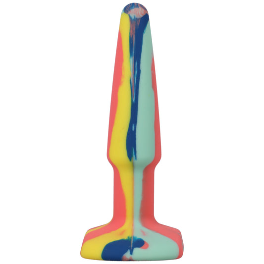 "A-Play Groovy Silicone Anal Plug 4 Inch - Sunrise DJ0302-01-BX"