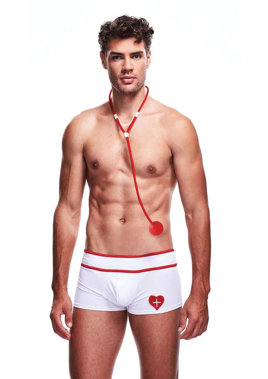 "2 Piece Doctor Love Set - Medium/large - White EV-BLEC09WHTML"