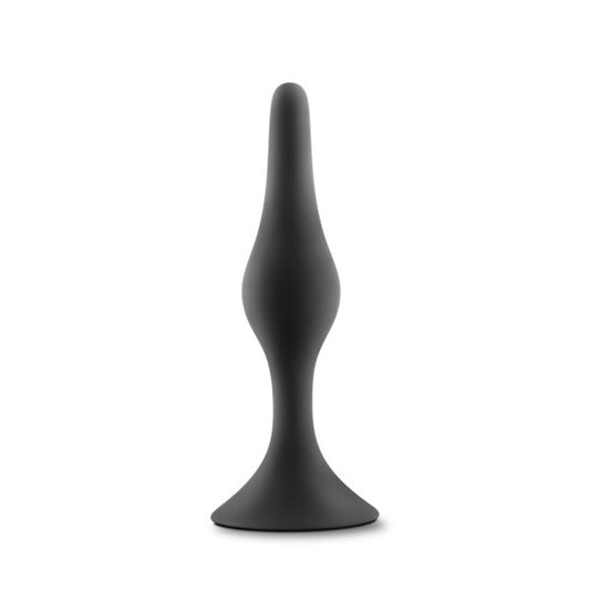 "Anal Adventures Platinum - Silicone Beginner Plug - Small - Black BL-21615"