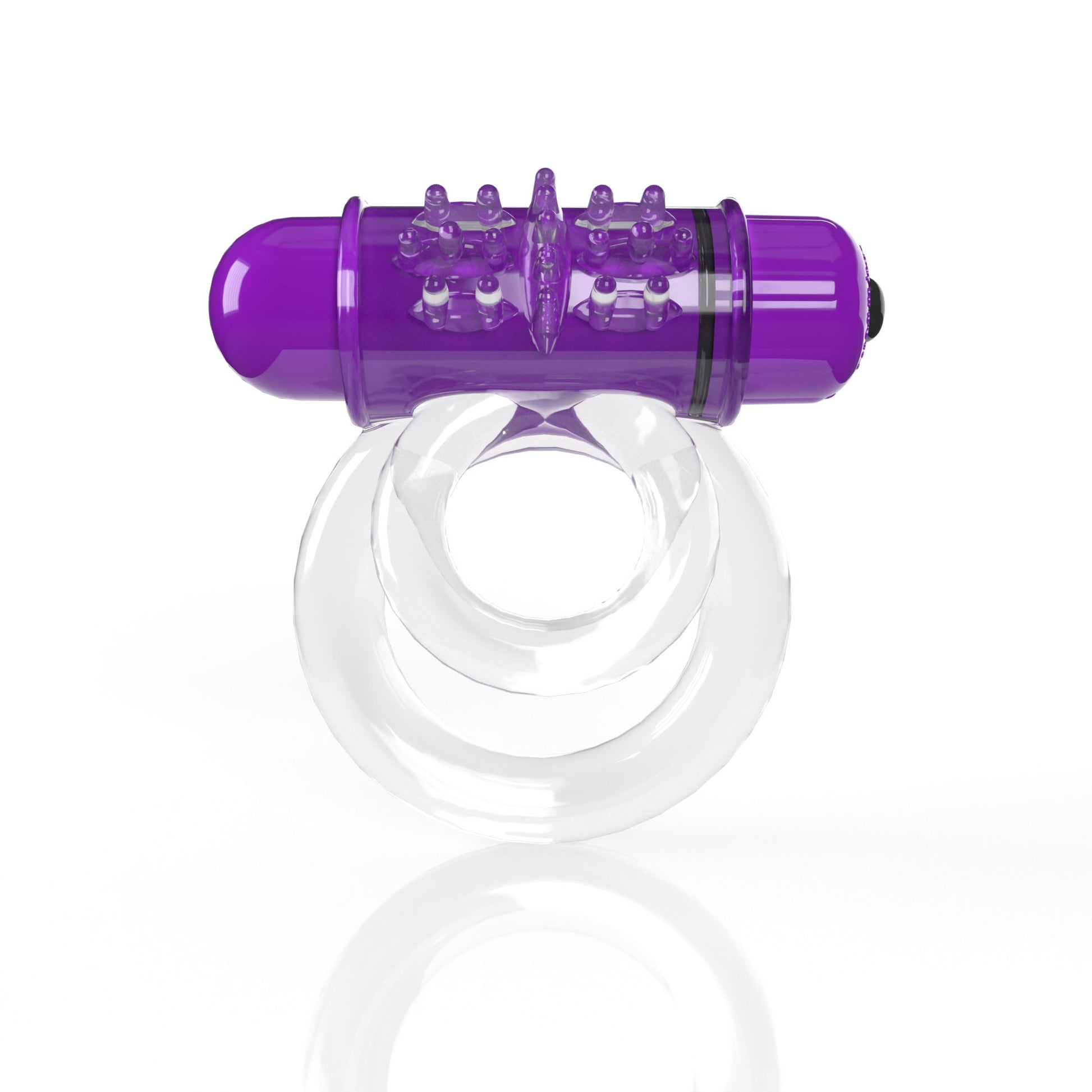 "Screaming O 4b - Double O Super Powered Vibrating Double Ring - Grape SO-4BD6-GP"