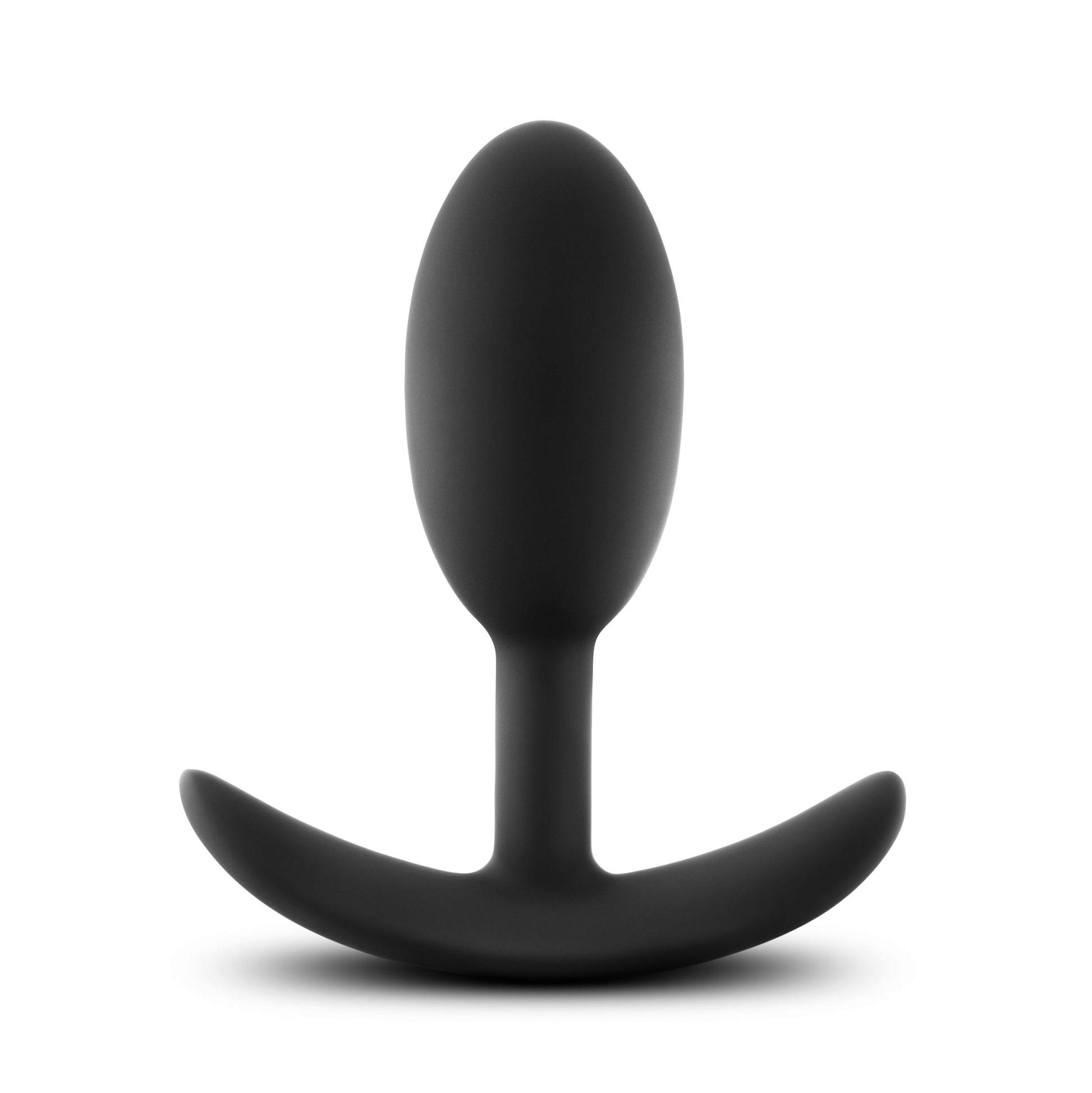 "Anal Adventures - Platinum - Silicone Vibra Slim Plug -Medium - Black BL-11875"