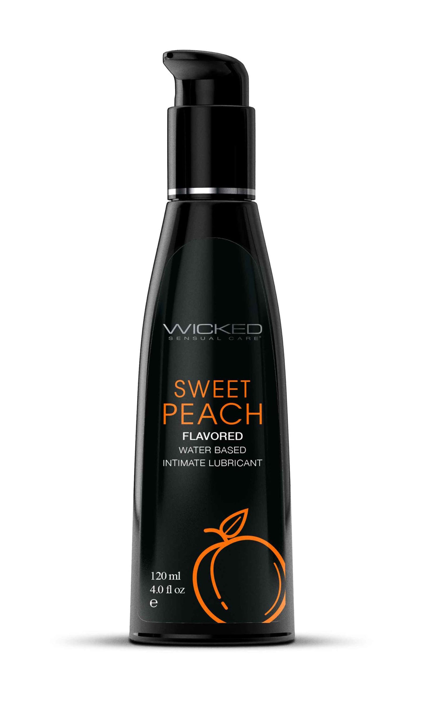 "Aqua Sweet Peach Flavored Water Based Intimate Lubricant - 4 Fl. Oz. WS-90384"