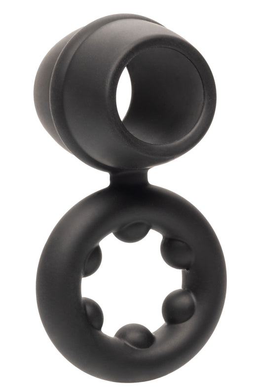 "Alpha Liquid Silicone Dual Support Magnum Ring - Black SE1492502"