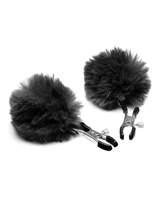 "Pom Pom Nipple Clamps - Black CH-AG866-BLK"