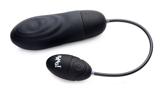 "7x Pulsing Rechargeable Silicone Bullet- Black BNG-AG521-BLK"