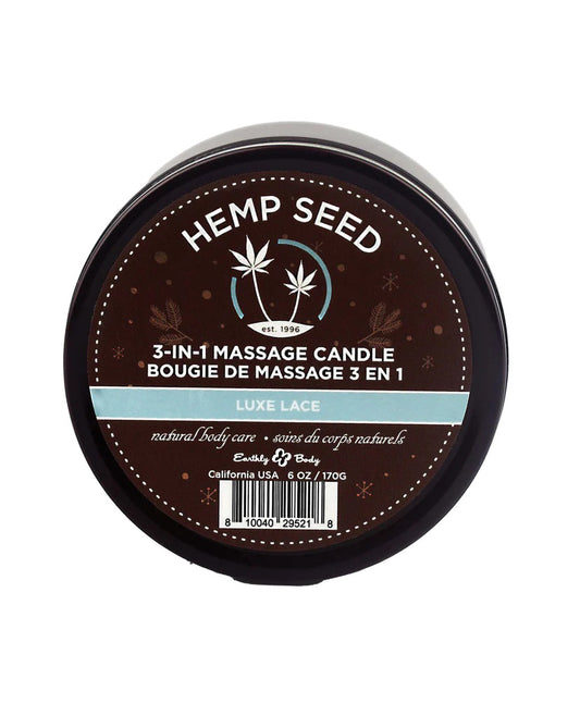 "3-in-1 Massage Candle - 6 Oz. - Luxe Lace EB-HSCH022B"