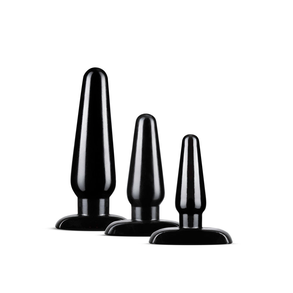 "Anal Adventures - Basic Plug Kit - Black BL-386915"