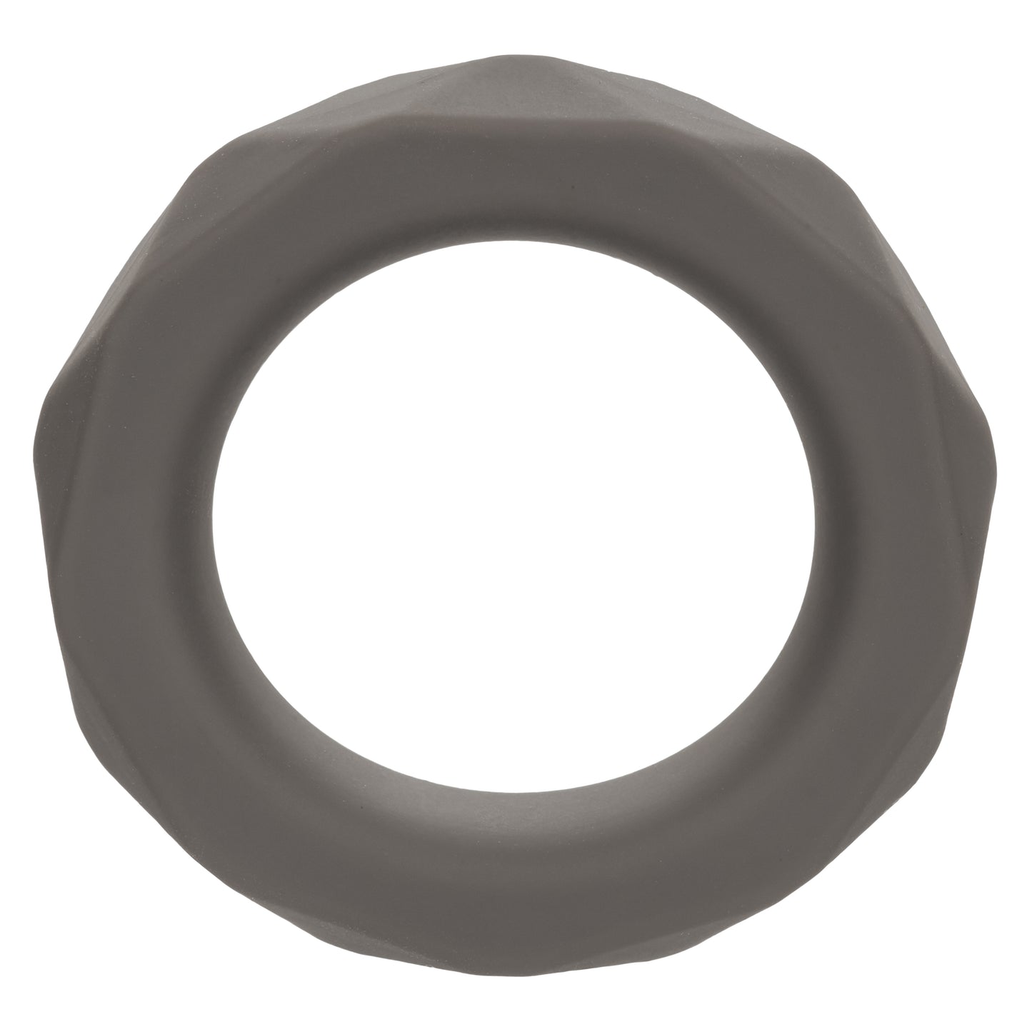 "Alpha Liquid Silicone Prolong Prismatic Ring - Gray SE1491602"