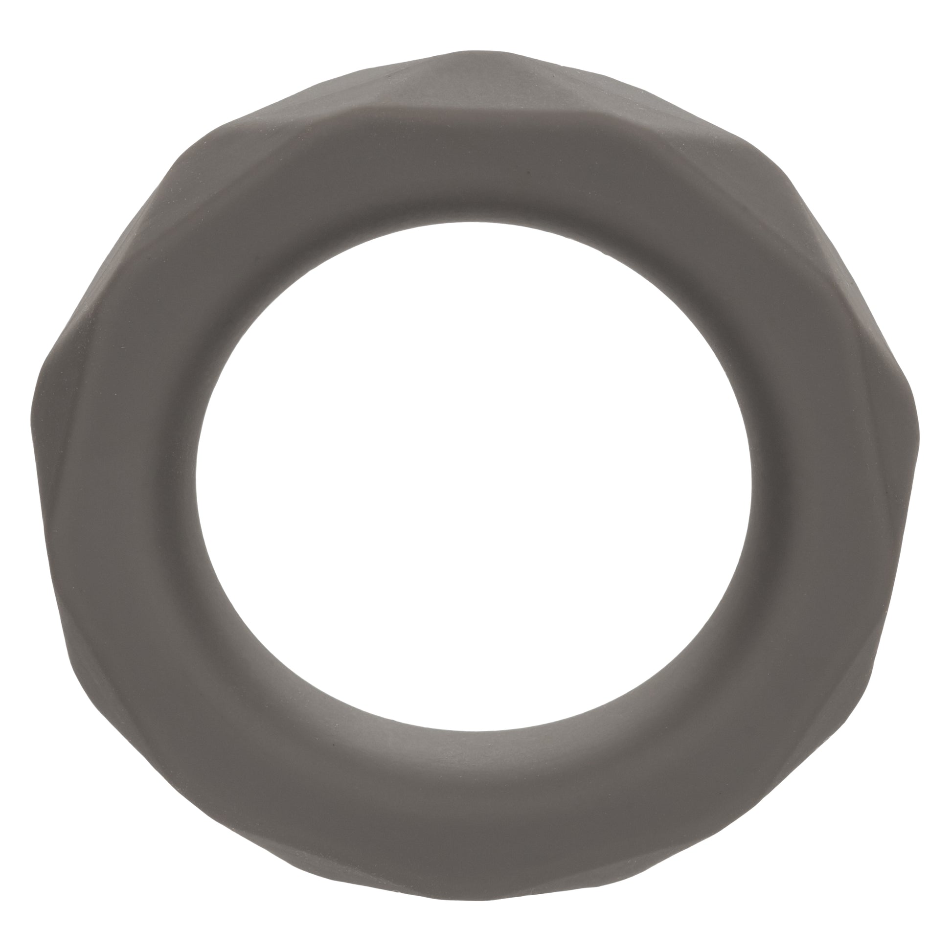 "Alpha Liquid Silicone Prolong Prismatic Ring - Gray SE1491602"