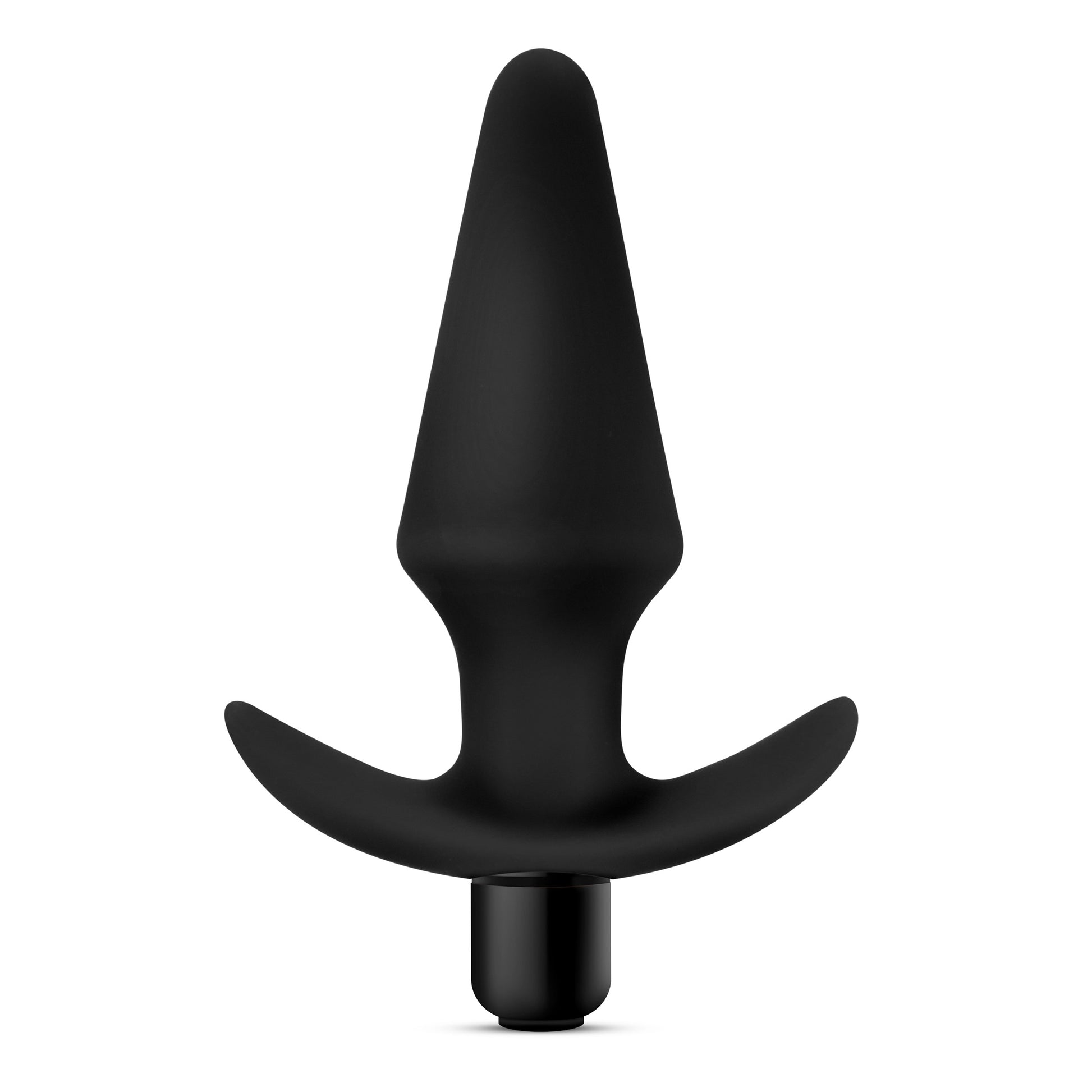 "Anal Adventures Platinum - Silicone Vibrating Plug - Black BL-10595"