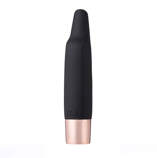 "Aspen 15-Function Rechargeable Wireless Flickering Tip Vibrator - Black MTMA2104"