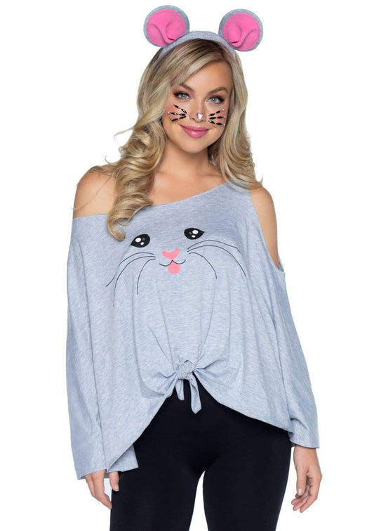 "2 Pc Mouse Costume Poncho Set - One Size LA-86900"