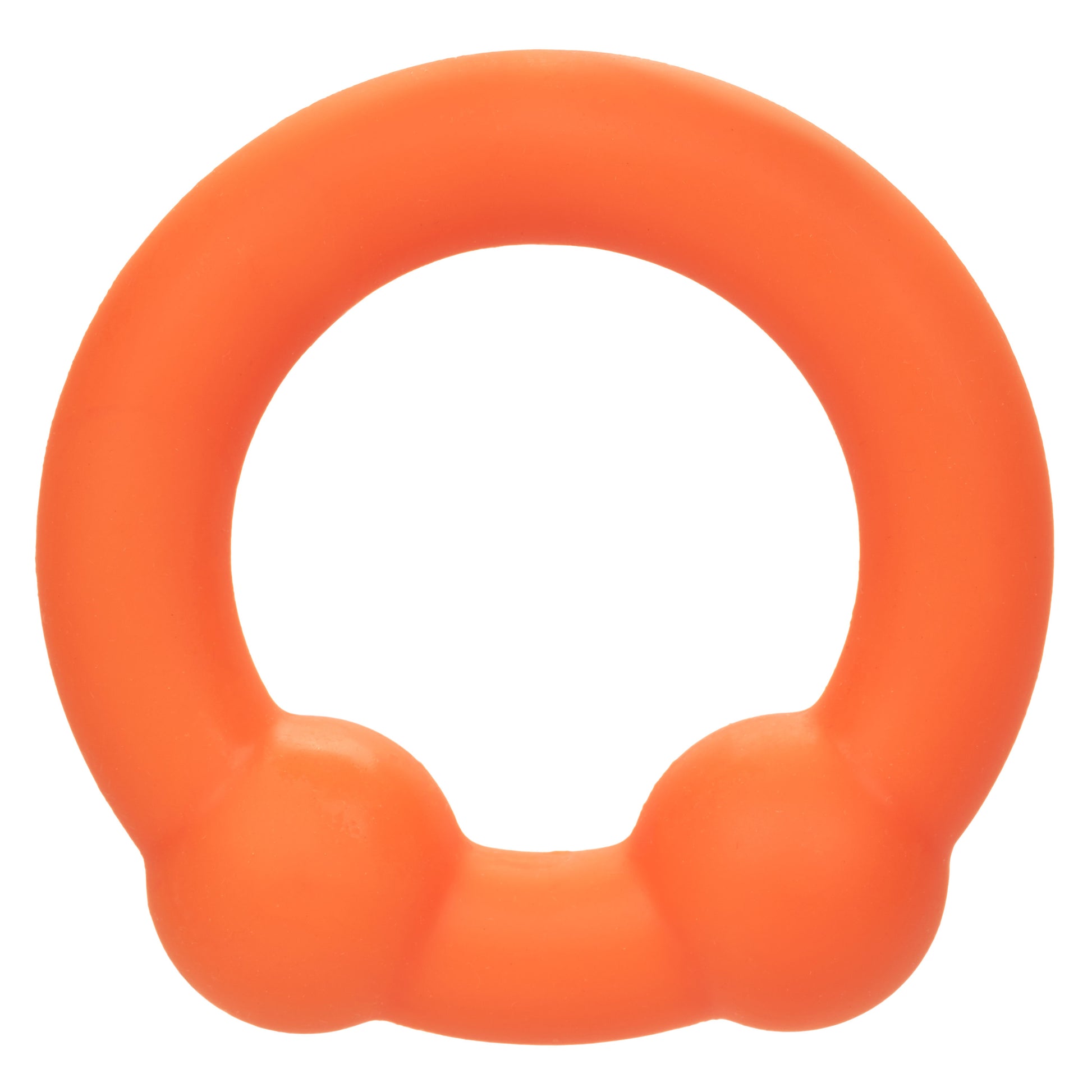 "Alpha Liquid Silicone Dual Ball Ring - Orange Orange SE1492122"