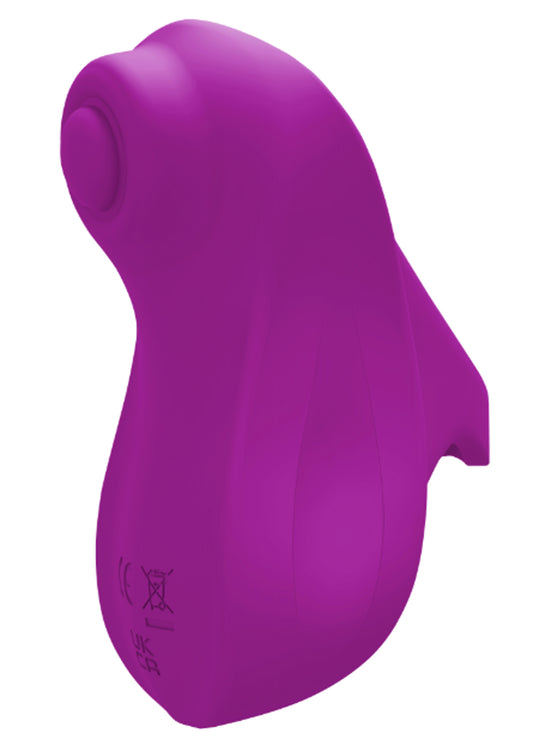 "(Presale Only) - Carlee - Berry - Powerful Tapping Finger Vibe With Comfort Grip Ring VB-75030"