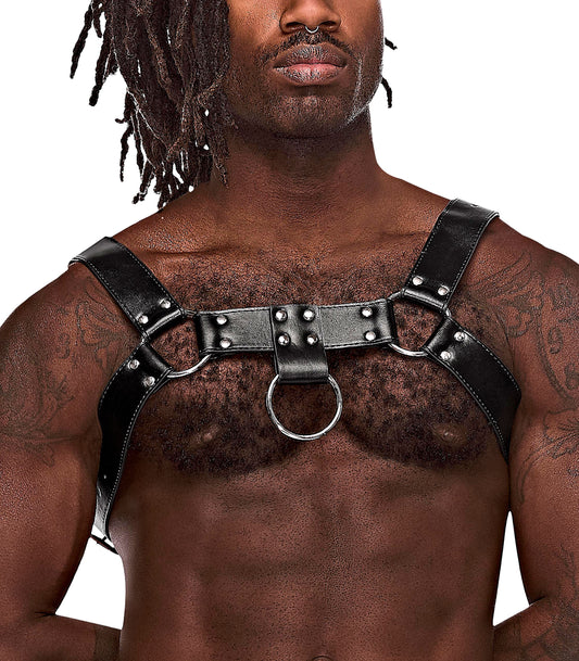 "Aries Leather Harness - One Size - Black MP-590266BK1S"