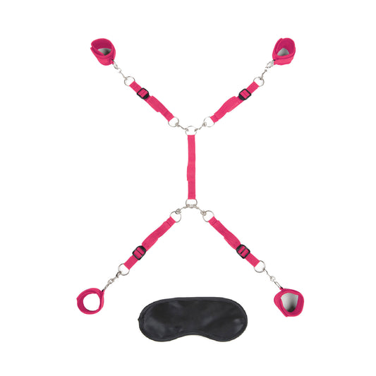 "7 Pc Bed Spreader - Hot Pink LF1328-HP"